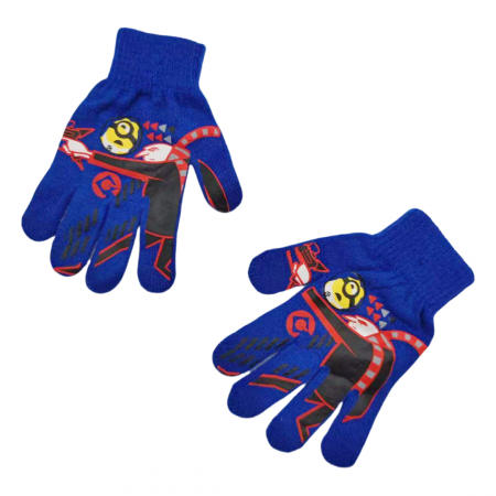 Accesorii copii - Manusi tricotate „ Minions ” HQ4307albastru inchis