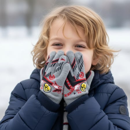 Mânuși - Manusi tricotate „ Minions ” HQ4307gri