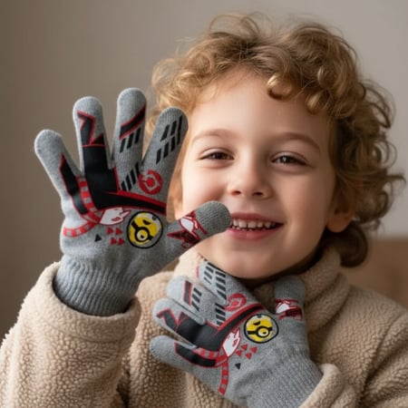 Mânuși - Manusi tricotate „ Minions ” HQ4307gri