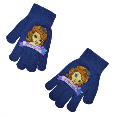 Accesorii copii - Manusi tricotate „ Sofia ” HO4299bleumarin