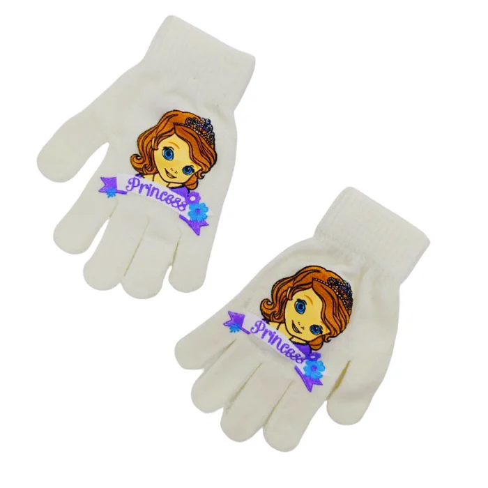 Mânuși - Manusi tricotate „ Sofia ” HO4299alb