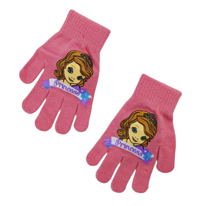 Accesorii copii - Manusi tricotate „ Sofia ” HO4299roz inchis