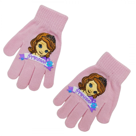 Accesorii copii - Manusi tricotate „ Sofia ” HO4299roz deschis