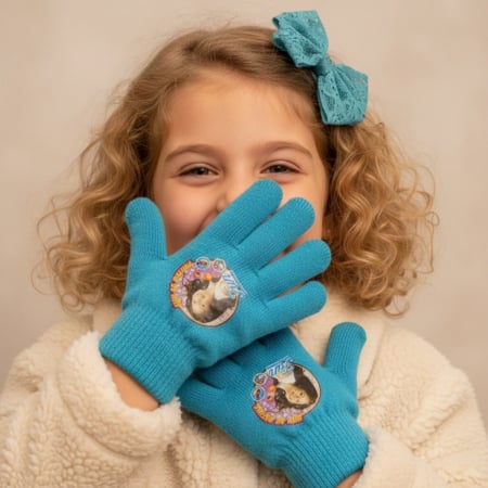 Mânuși - Manusi tricotate ' Soy Luna ' HQ4284albastru