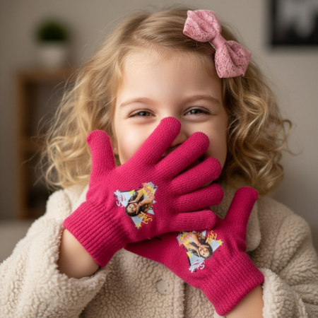 Accesorii copii - Manusi tricotate ' Soy Luna ' HQ4284fucsia