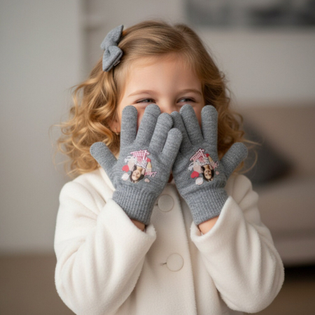 Accesorii copii - Manusi tricotate ' Soy Luna ' HQ4284gri