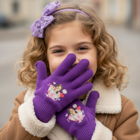 Accesorii copii - Manusi tricotate ' Soy Luna ' HQ4284mov