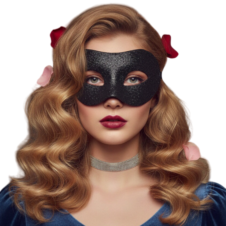 Accesorii erotică - Masca fantezista pentru carnaval / Halloween MAS-103negru