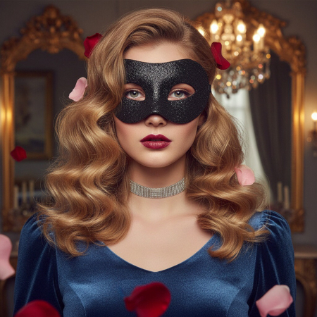 Accesorii erotică - Masca fantezista pentru carnaval / Halloween MAS-103negru