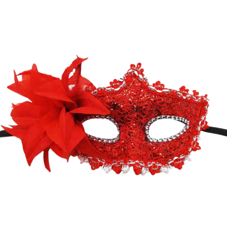 Accesorii erotică - Masca venetiana pentru carnaval / Halloween MAS-102rosu
