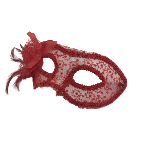 Accesorii erotică - Masca venetiana pentru carnaval / Halloween MAS-104rosu