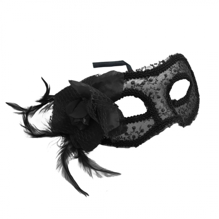 Accesorii erotică - Masca venetiana pentru carnaval / Halloween MAS-104negru