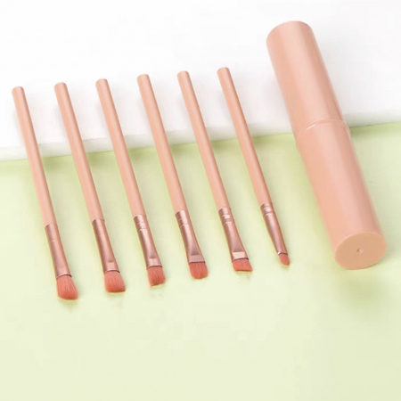 Machiaj - Mini set portabil cu 6 pensule machiaj si tub depozitare SL-25Kroz