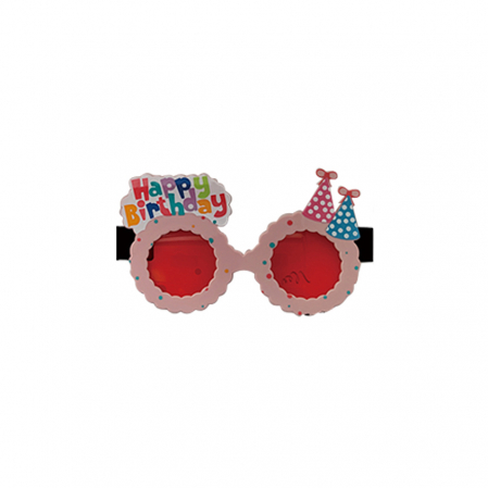 Articole party - Ochelari pentru petrecere ' Happy Birthday ' QT9340roz