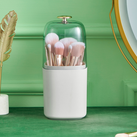 Cosmetice - Organizator cosmetice cu 12 orificii individuale SHYE-6665alb