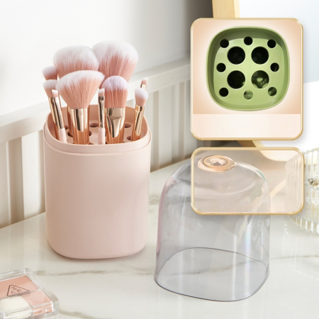 Cosmetice - Organizator cosmetice cu 12 orificii individuale SHYE-6665roz