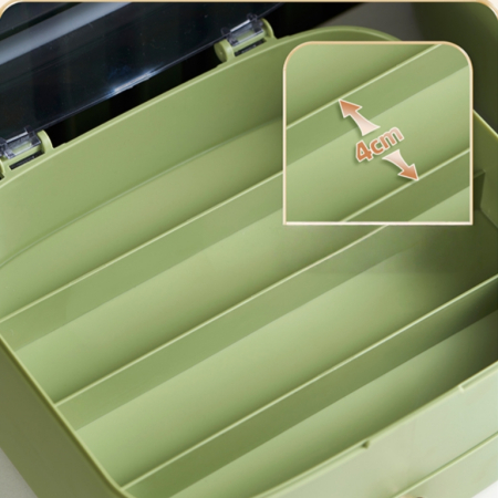 Cosmetice - Organizator cosmetice si bijuterii 2 piese SHYE-6662verde