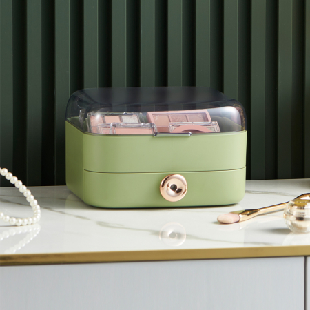 Cosmetice - Organizator cosmetice si bijuterii 2 piese SHYE-6662verde