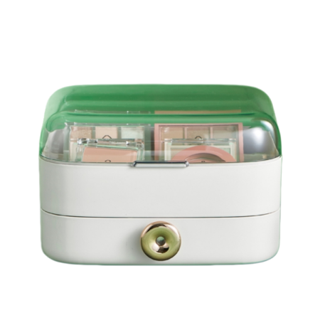 Cosmetice - Organizator cosmetice si bijuterii 2 piese SHYE-6662alb