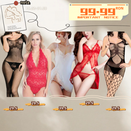 Lenjerie erotică - Pachet exclusiv pentru seri indraznete in cuplu ART7