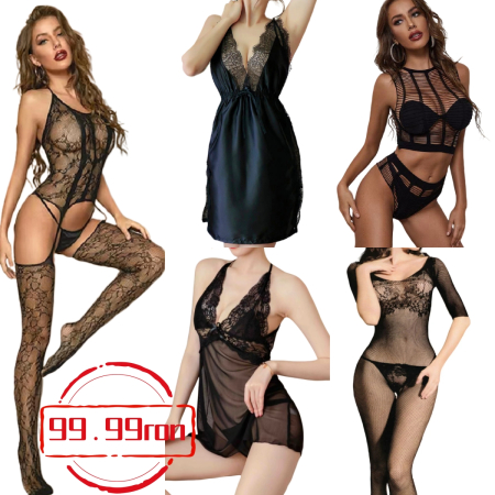 Damă - Pachet exclusiv de 'Valentine's Day' cu 5 articole sexy pentru seri indraznete in cuplu ART8