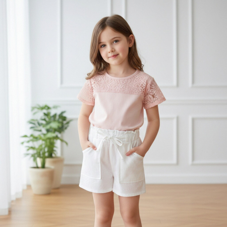 OFERTĂ SPECIALĂ - Pantaloni scurti B013alb