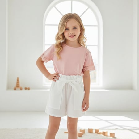 OFERTĂ SPECIALĂ - Pantaloni scurti B013alb