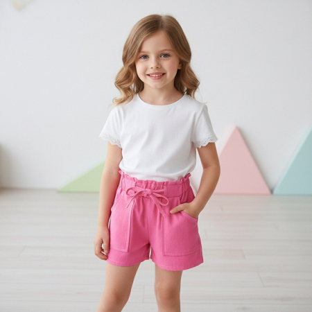 Pantaloni - Pantaloni scurti B013roz inchis