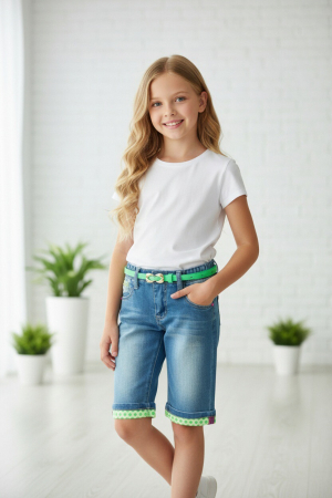 Pantaloni - Pantaloni scurti de blugi G40891