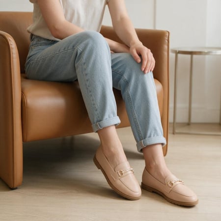 Pantofi casual de damă - Pantofi casual 333-2apricot