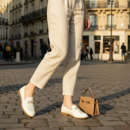 Damă - Pantofi casual 988-18alb