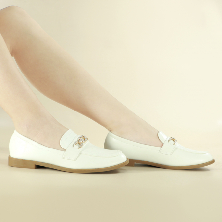 Pantofi casual de damă - Pantofi casual 988-18alb