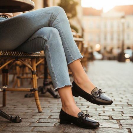 Pantofi casual A23-571negru [6]