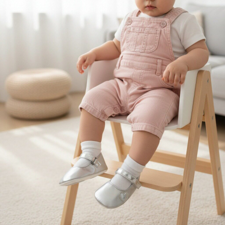 Copii - Pantofi casual primii pasi YC187argintiu