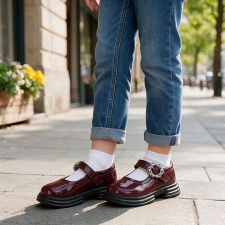 Copii - Pantofi casual XA-2622visiniu