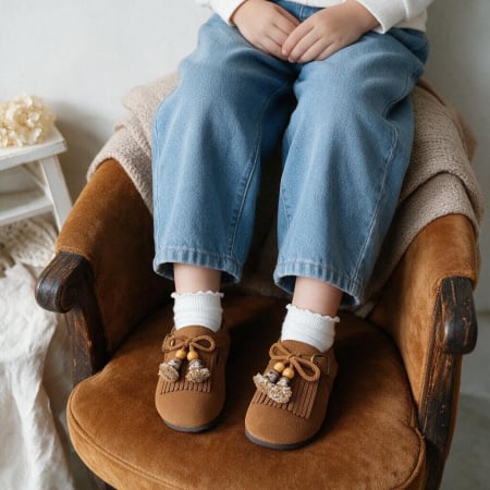 Copii - Mocasini cu ciucuri XA-2634