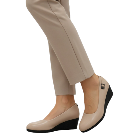 Pantofi cu toc - Pantofi cu platforma C-120apricot