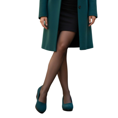 Pantofi cu toc - Pantofi cu platforma C-91verde