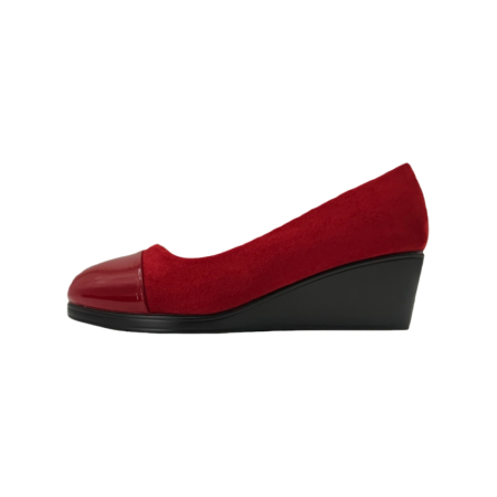 Pantofi cu toc - Pantofi cu platforma C-93rosu