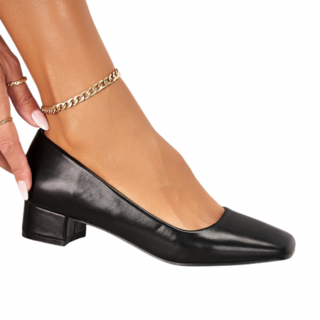 Pantofi cu toc - Pantofi cu toc A21-610negru