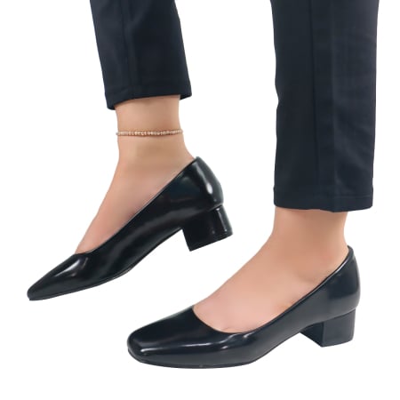 Pantofi cu toc - Pantofi cu toc A21-611negru