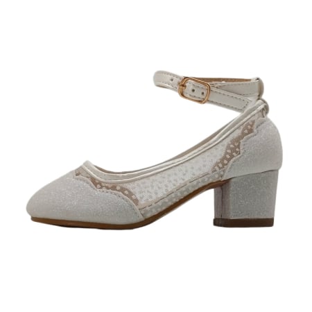 Pantofi de copii - Pantofi cu toc G7109.7209alb