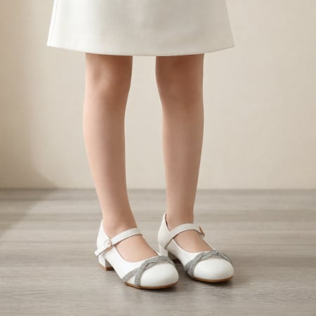 Copii - Pantofi cu toc G6120.6220alb