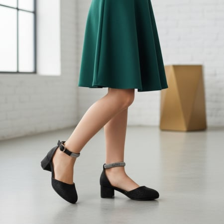 Copii - Pantofi cu toc G6127.6227negru
