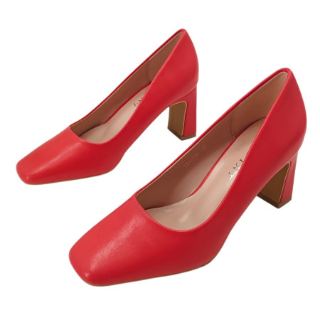 Pantofi cu toc X21-733rosu [6]