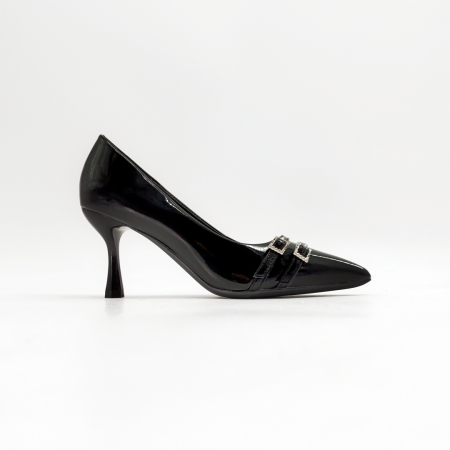 Pantofi cu toc - Pantofi eleganti cu toc LL-02negru