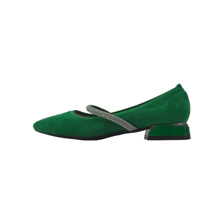 Pantofi cu toc - Pantofi eleganti cu toc jos C-151verde