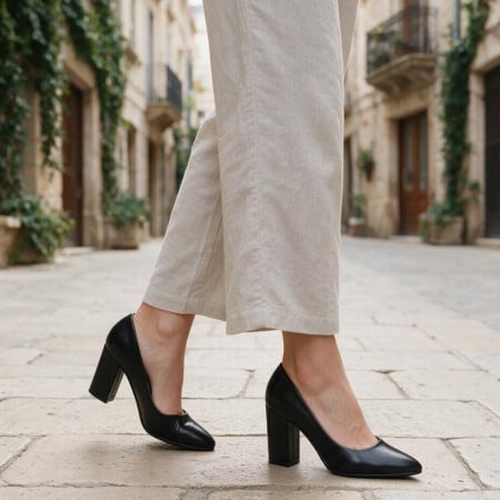 Damă - Pantofi eleganti cu toc 920-21BB
