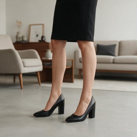 Damă - Pantofi eleganti cu toc 920-21BB