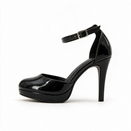 Pantofi cu toc - Pantofi eleganti cu toc 920-80Anegru